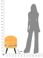 Sedia Mini Paris Arancione Ø Cm 45X62