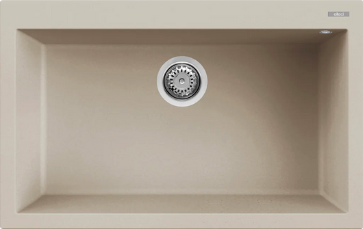 Lavello QUADRA 130 79x50 1 vasca CHAMPAGNE 95