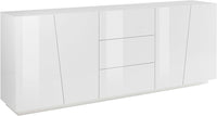 Mobile VEGA L 220 x H 86 x P 43 cm bianco lucido