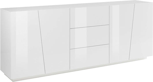Mobile VEGA L 220 x H 86 x P 43 cm bianco lucido