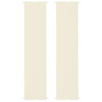 Copertura per Gazebo Pergola 3x3 m in Poliestere con Tasche e Cinghie, 488x122 cm, Bianco Crema