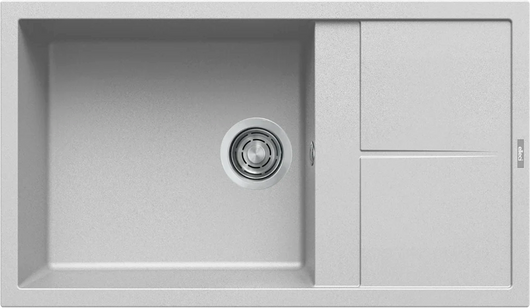 Lavello UNICO 410 86X50 1 vasca + gocciolatoio NUVOLA 79