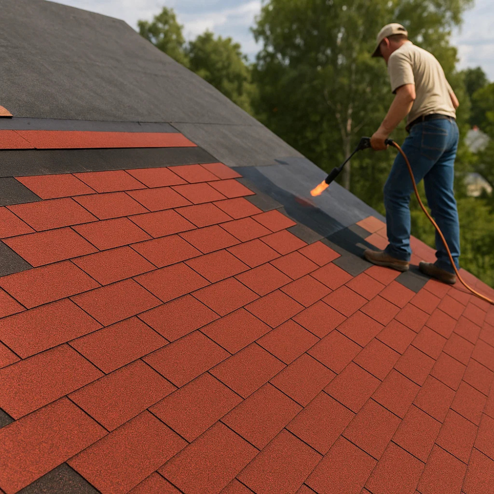 Guaina tegolata casasciutta impermeabilizzazione rosso mattone confezione 3 mq