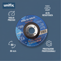 Disco da taglio top per materiali pieni acciaio ferro tubi e profilati *** misura Ø 115 x 2,5 x 22 mm, confezione 1