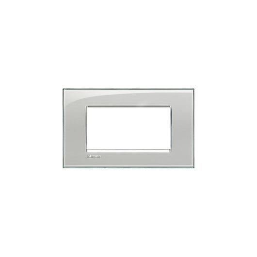 Lna4804Kg Placca Quadra 4 Moduli Grigio Ghiaccio Livinglight