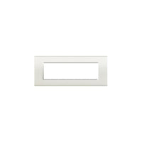 Lna4807Bi Placca Quadra 7 Moduli Bianca Livinglight