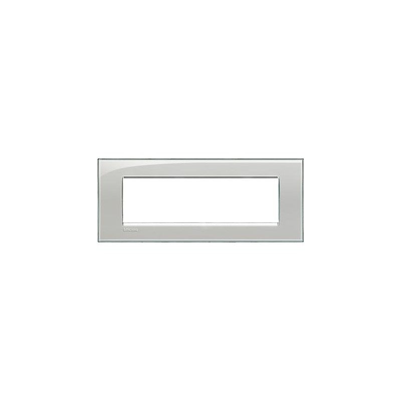 Lna4807Kg Placca Quadra 7 Moduli Grigio Ghiaccio Livinglight