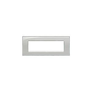 Lna4807Kg Placca Quadra 7 Moduli Grigio Ghiaccio Livinglight