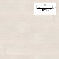 Barra da 90cm di PROFILO GIUNTO in Alluminio Gamma Laminati - Piatto o a discesa (base+coperchio) - LODOS - PIATTO