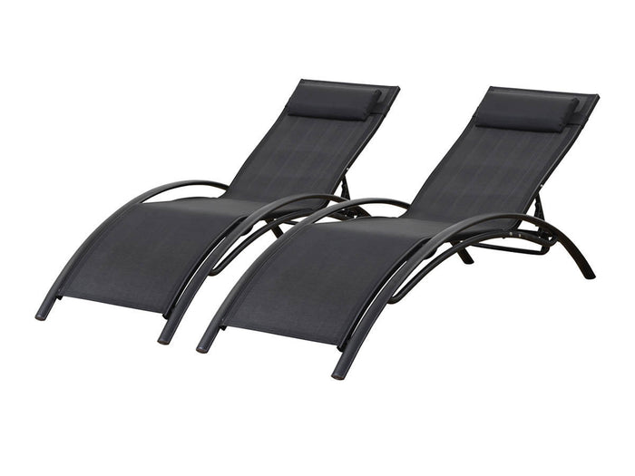 2 lettini in alluminio Beauty - PHOENIX - Talpa - set di 2