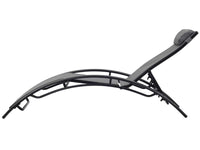 2 lettini in alluminio Beauty - PHOENIX - Grigio scuro / Nero - set di 2