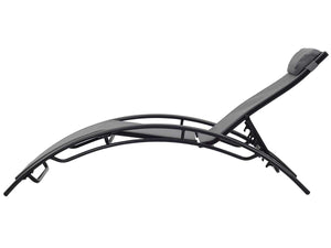 2 lettini in alluminio Beauty - PHOENIX - Grigio scuro / Nero - set di 2