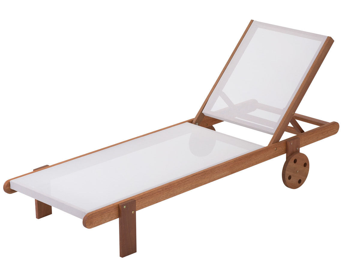 Set di 2 lettini in legno esotico SAIGON - Maple - Acero