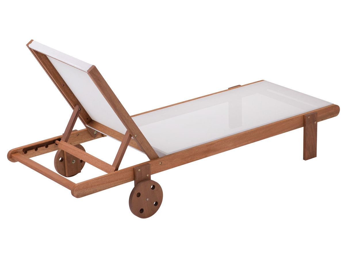 Set di 2 lettini in legno esotico SAIGON - Maple - Acero