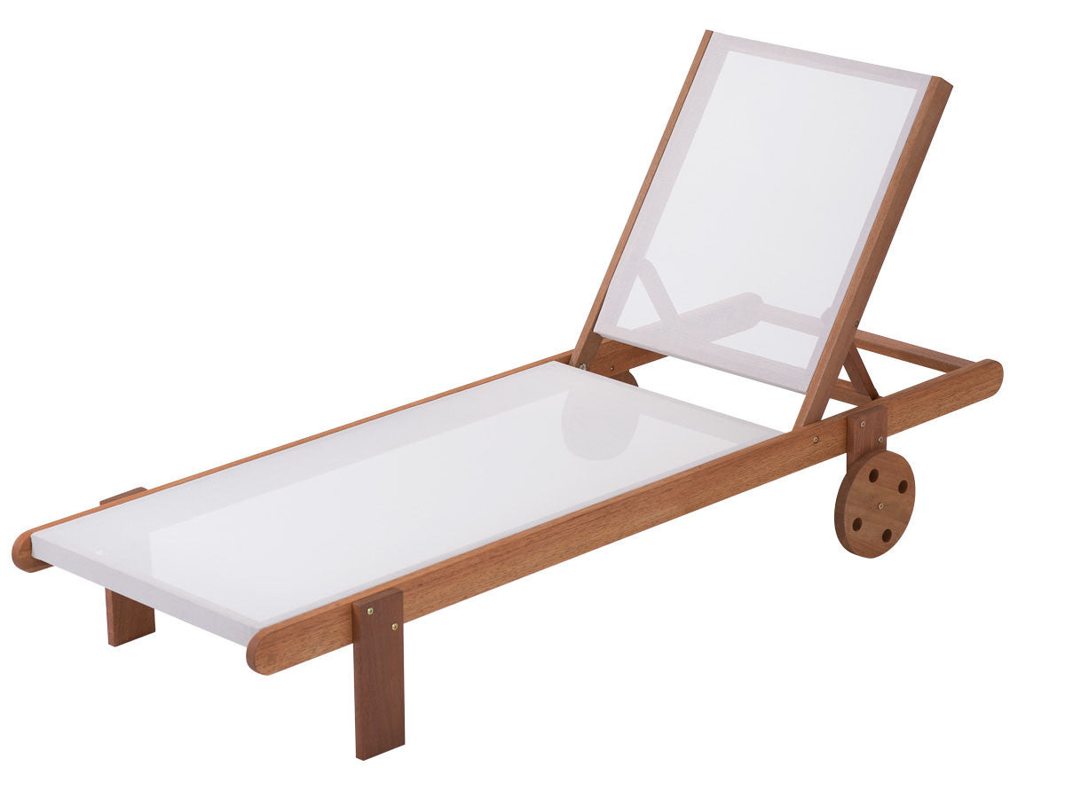 Set di 2 lettini in legno esotico SAIGON - Maple - Acero