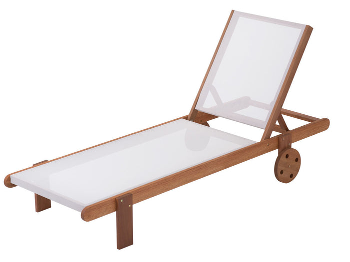 Set di 2 lettini in legno esotico SAIGON - Maple - Acero