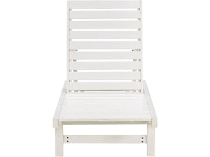 Set di 2 lettini di legno Rawai - Bianco