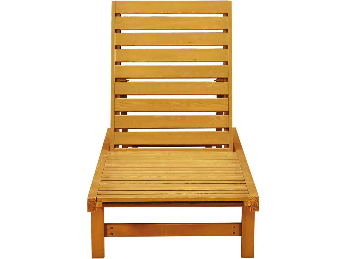 Set di 2 lettini di legno Rawai - Marrone chiaro