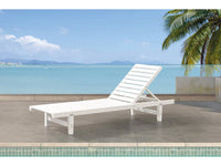 Set di 2 lettini di legno Rawai - Bianco