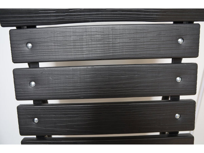 Set di 2 sedie da giardino pieghevoli in plastica "Tenerife" - Grigio antracite