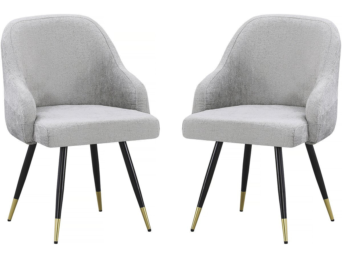 Set di 2 sedie in tessuto "Harmony" - 54 x 57 x 90 cm - Beige