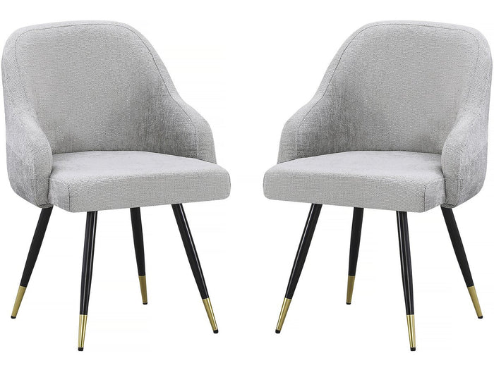 Set di 2 sedie in tessuto "Harmony" - 54 x 57 x 90 cm - Beige