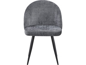 Set di 2 sedie in tessuto "Samuel" - 53 x 51 x 82 cm - Grigio