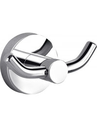 Set 2 ganci appendiabiti doppi COLORADO in ottone cromato 9,2x 5,3x5 cm