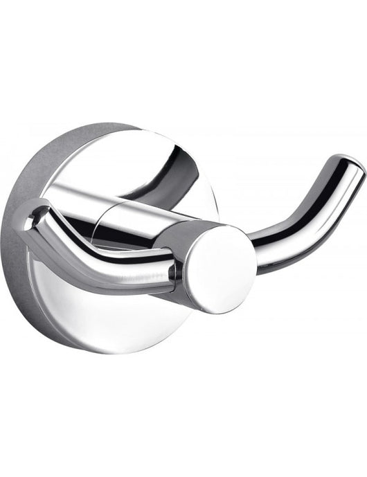 Set 2 ganci appendiabiti doppi COLORADO in ottone cromato 9,2x 5,3x5 cm