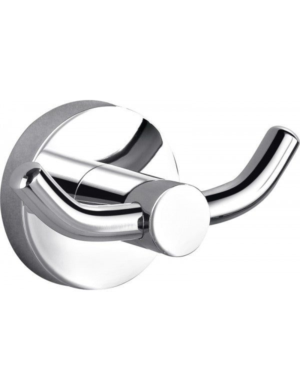 Set 2 ganci appendiabiti doppi COLORADO in ottone cromato 9,2x 5,3x5 cm