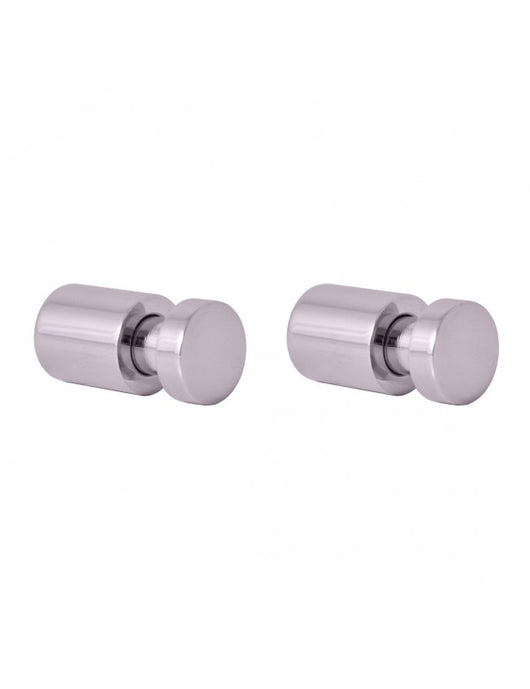 Set di 2 ganci COLORADO in ottone cromato 3cm x Ø 1,6cm