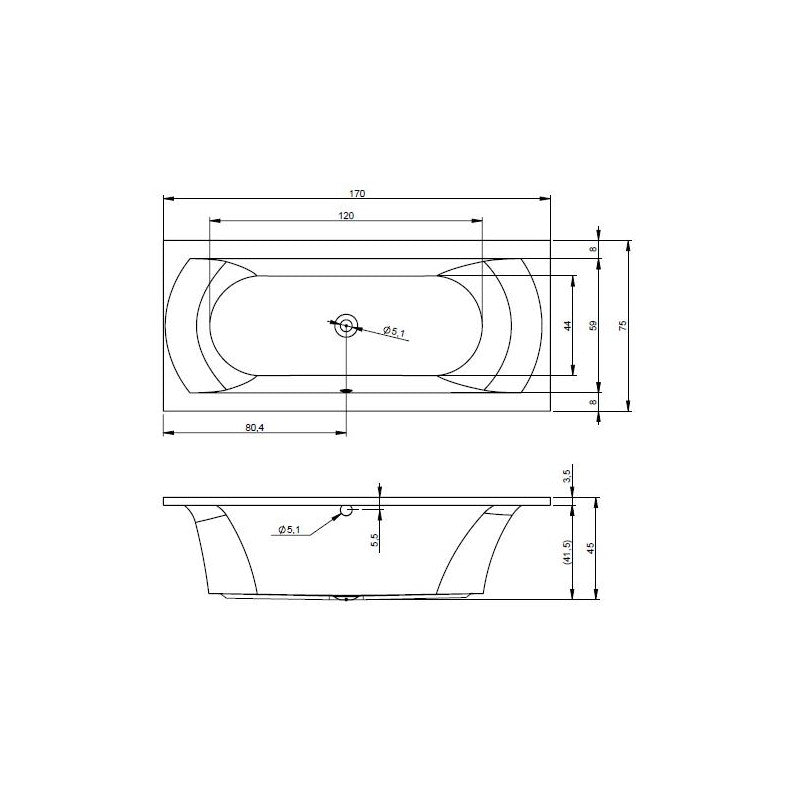 Set di 2 ganci appendiabiti doppi NIVA in acciaio inox con adesivo 4,8 x8,5 x2,2 cm