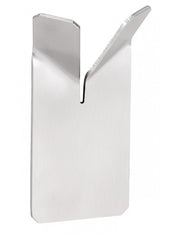 Set di 2 ganci appendiabiti doppi NIVA in acciaio inox con adesivo 4,8 x8,5 x2,2 cm