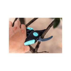 Set di 2 forbici da potatura - Suan - Lama dritta e lama a incudine - Acciaio