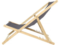 Set di 2 sedie a sdraio in legno "Chilean" - 107 x 56.5 x 81 cm - Grigio