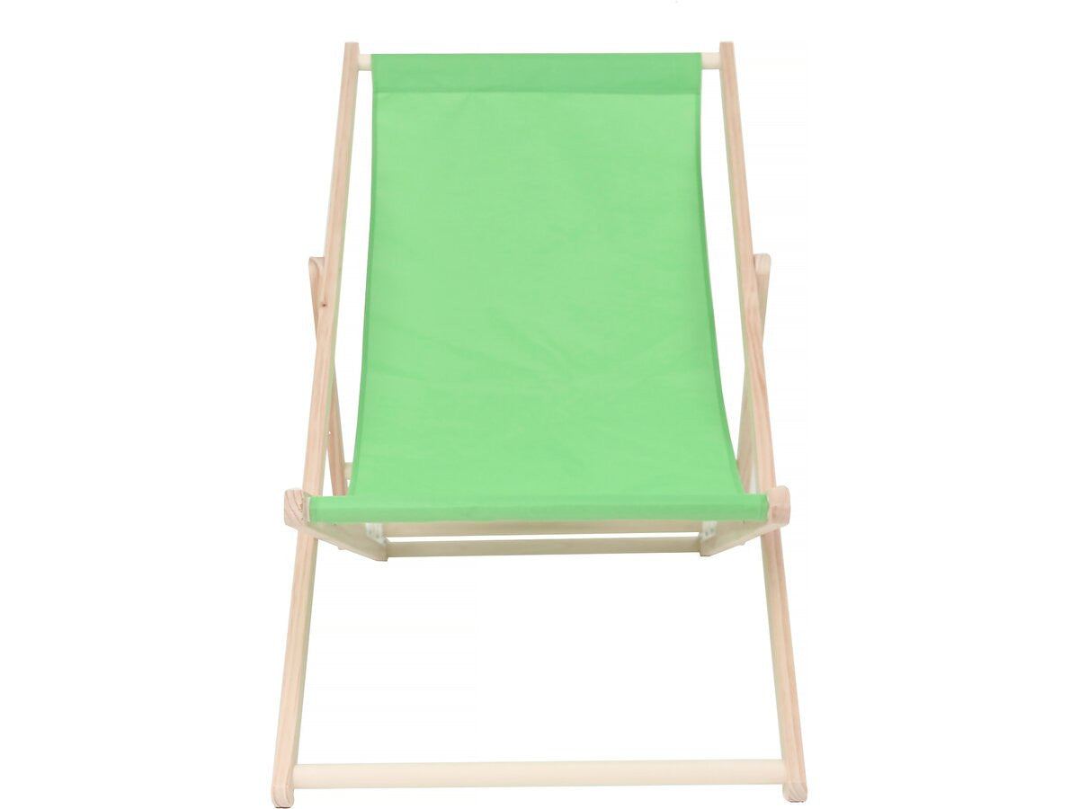 Set di 2 sedie a sdraio in legno "Chilean" - 107 x 56.5 x 81 cm - Verde