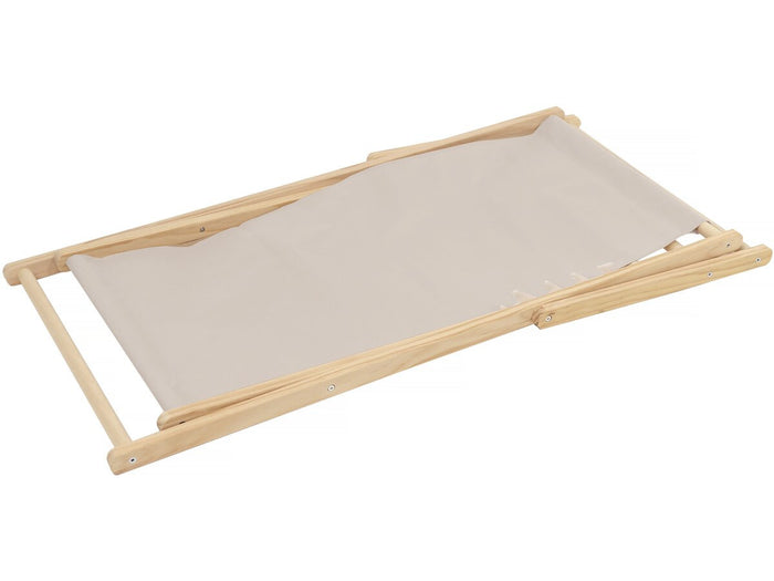 Set di 2 sedie a sdraio in legno "Chilean" - 107 x 56.5 x 81 cm Ecru