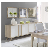 Set di 3 specchi MALMO colore sonoma 60x60x3