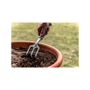 Set di 3 attrezzi da giardino - Suan - Forca, rastrello per fiori e trapiantatore - Alluminio