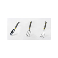 Set di 3 attrezzi da giardino - Suan - Forca, rastrello per fiori e trapiantatore - Alluminio