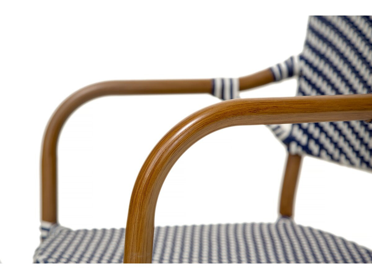 Set di 4 sedie da bistrot per esterni "Maya" - Blu