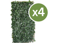 Set di 4 recinzioni a traliccio di salice