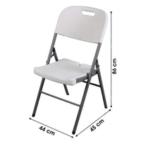 Set di 6 sedie da campeggio pieghevoli in PVC - Dimensioni 86x45x44 cm