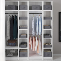 IDMarket - Lote de 14 cajas organizadoras de tocador gris antracita