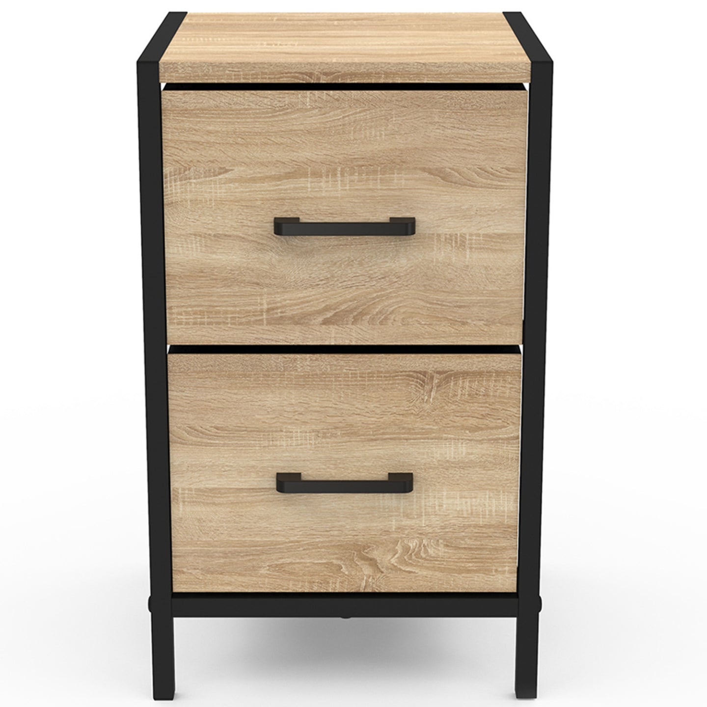 IDMarket - Lote de 2 mesillas de noche UTAH de 2 cajones