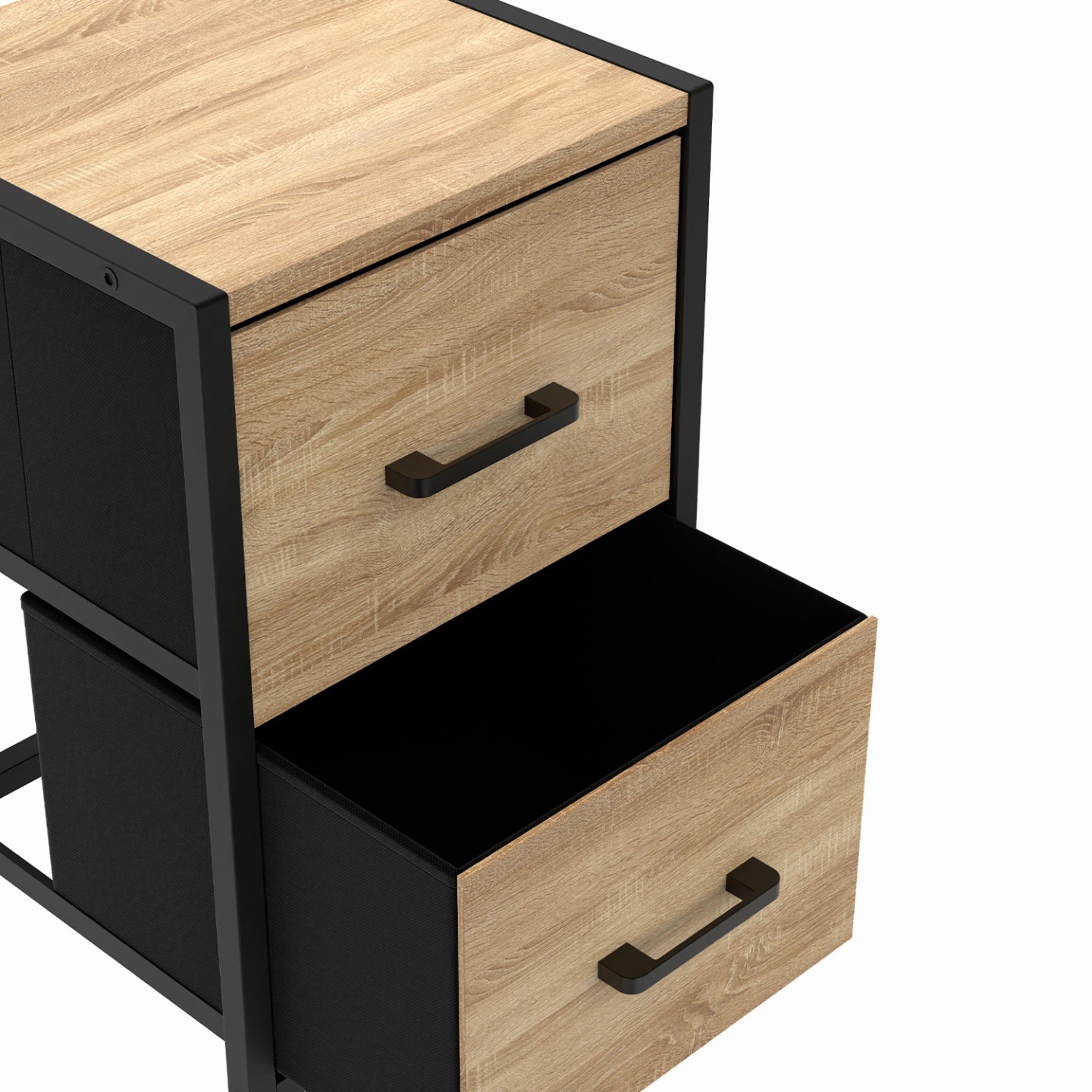 IDMarket - Lote de 2 mesillas de noche UTAH de 2 cajones