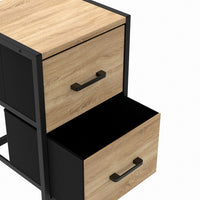 IDMarket - Lote de 2 mesillas de noche UTAH de 2 cajones