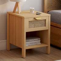 IDMarket - Lote de 2 mesillas EDHEN con 1 cajón + 1 nicho