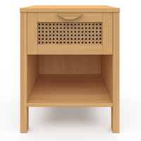 IDMarket - Lote de 2 mesillas EDHEN con 1 cajón + 1 nicho