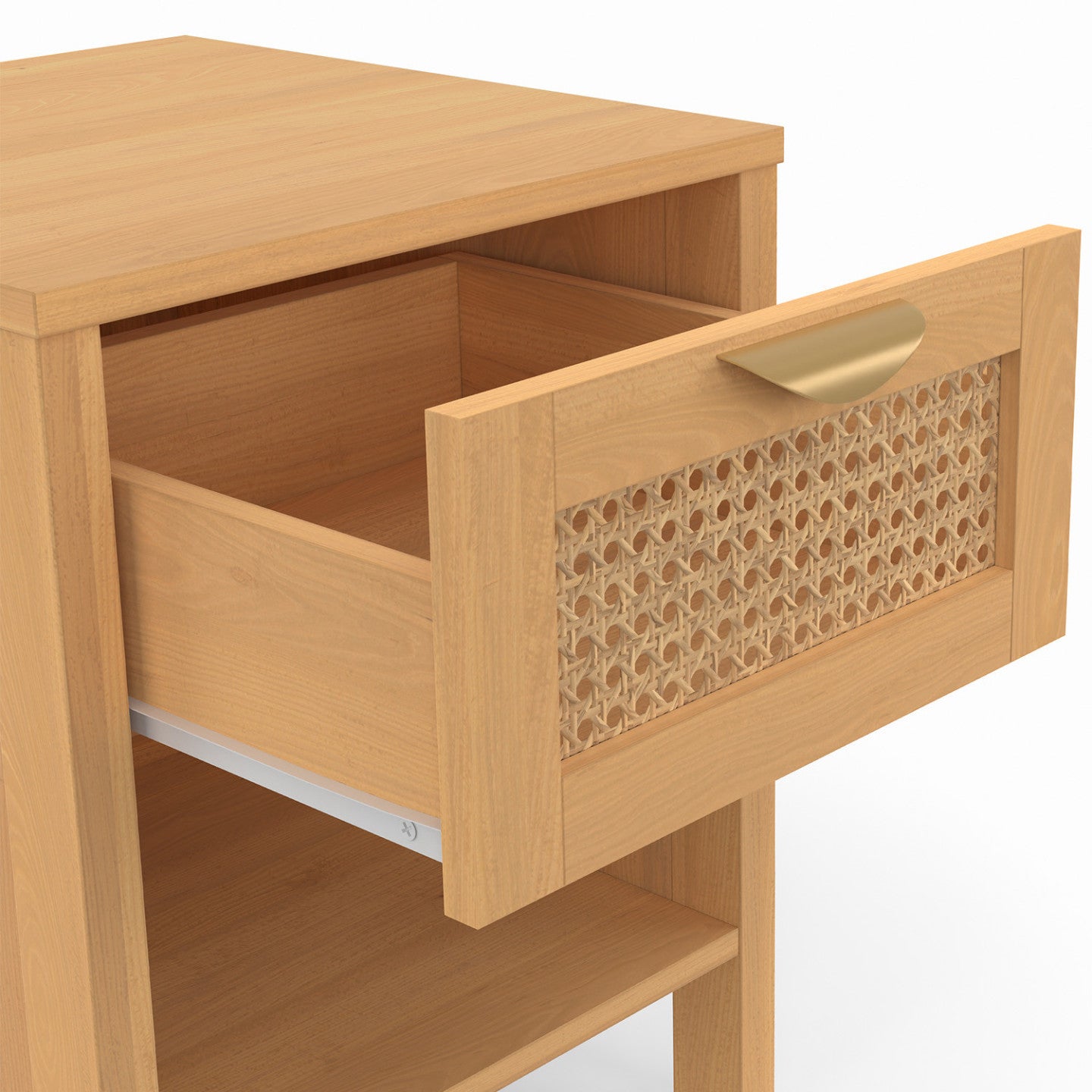 IDMarket - Lote de 2 mesillas EDHEN con 1 cajón + 1 nicho